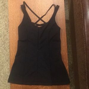 Lululemon Black tank with strappy back